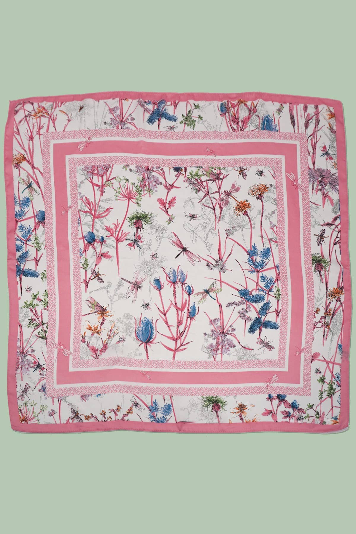 LARGE PRINT SILKY FEEL BANDANA SCARF