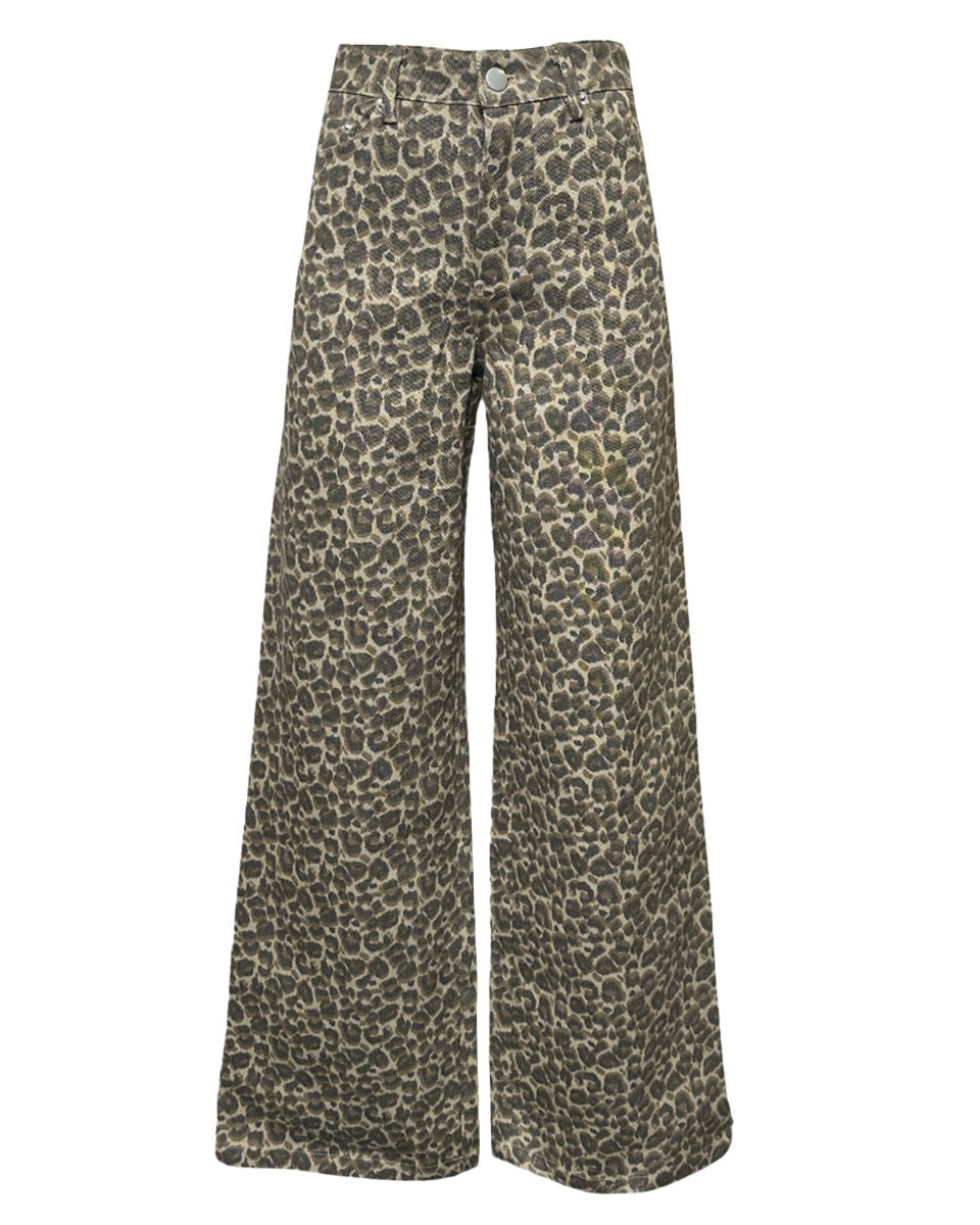 Wide Leg Animal Print Pants - Blackbird Boutique