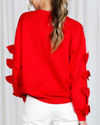 Long Sleeve Bow Detail Sweater