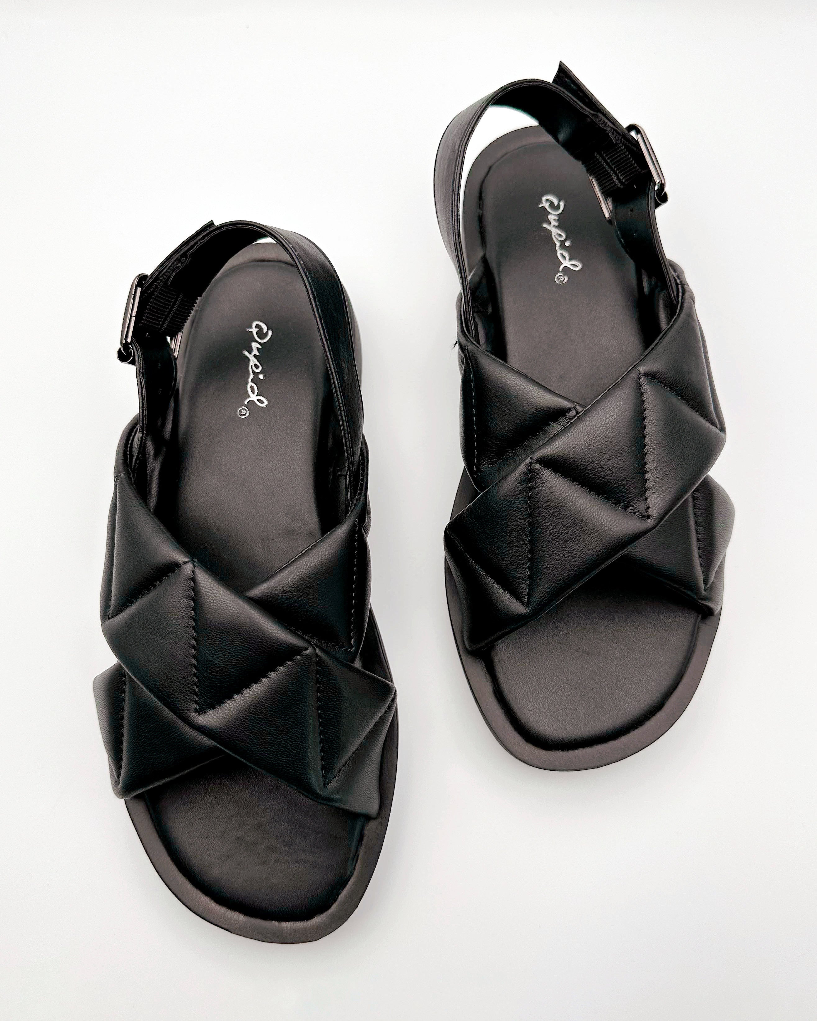 Cal Black Ankle Strap Sandals - Blackbird Boutique