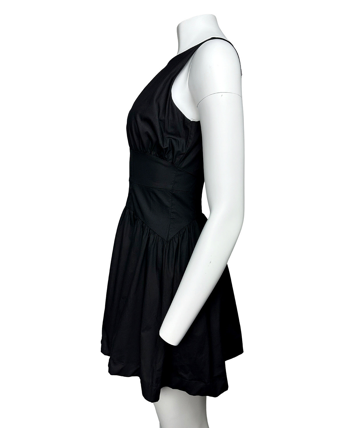 Banded Waist Flared Mini Dress - Blackbird Boutique