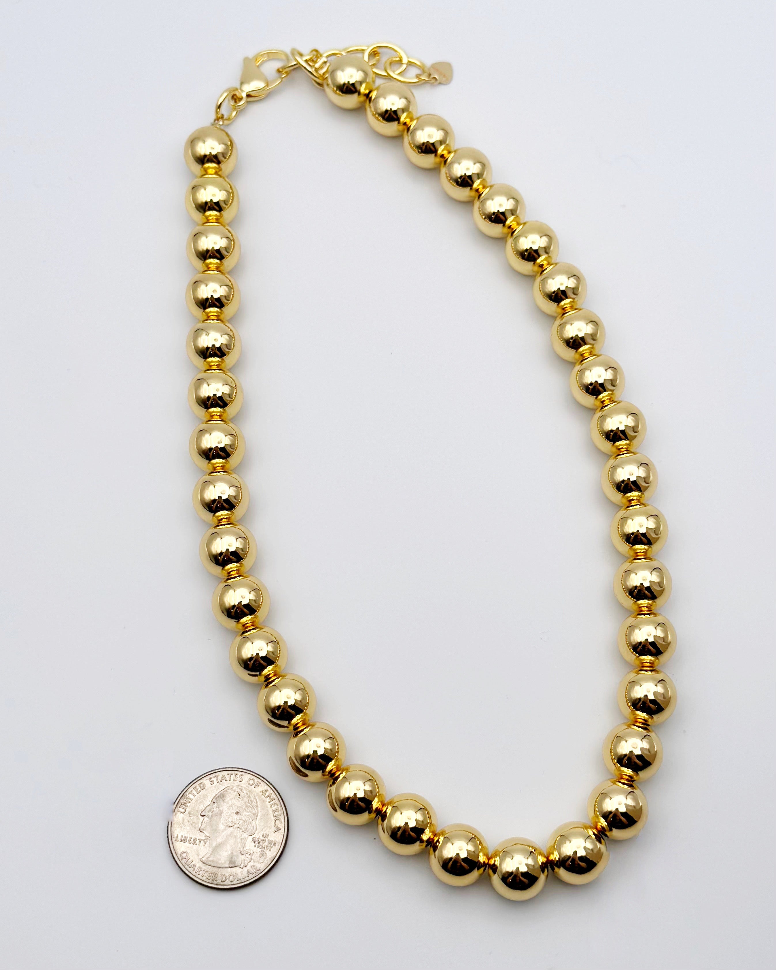 Golden Sphere Necklace - Blackbird Boutique