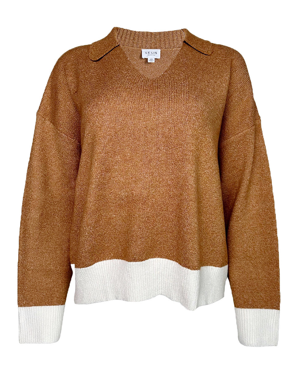 Polo Style Sweater - Blackbird Boutique