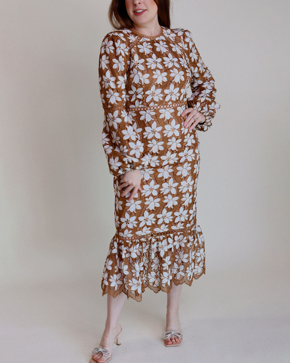 Penelope Lace Midi Dress