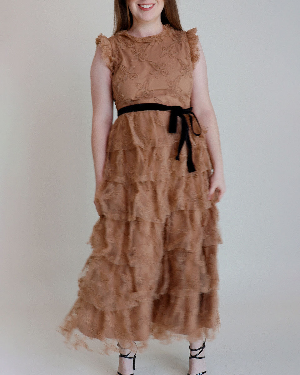 Isabella Mesh Tiered Dress - Blackbird Boutique