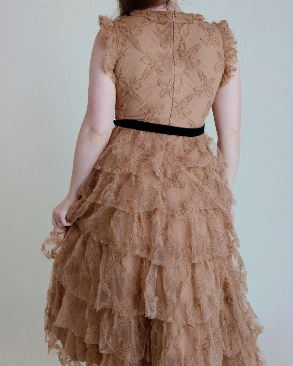 Isabella Mesh Tiered Dress - Blackbird Boutique