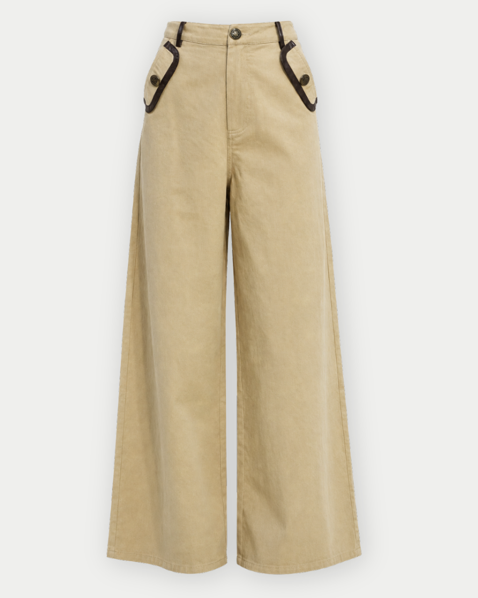 Abbey High-Waisted Wide-Leg Pants