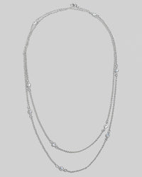 Mini CZ Chain Necklace - Blackbird Boutique