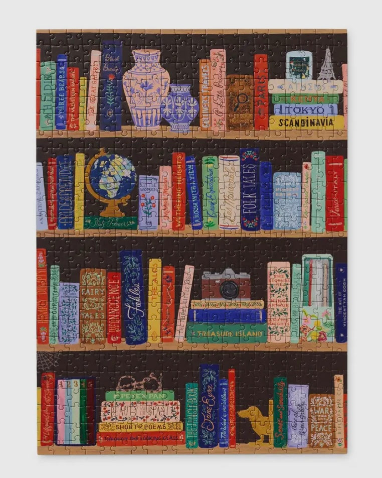 Rifle Paper Co. Bookshelf Puzzle - Blackbird Boutique