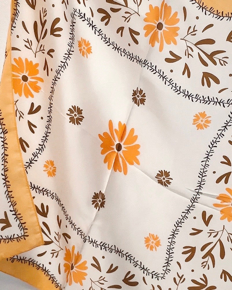 Spring Floral Scarf - Blackbird Boutique