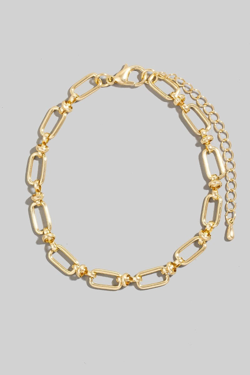 Oval Chain Link Bracelet - Blackbird Boutique