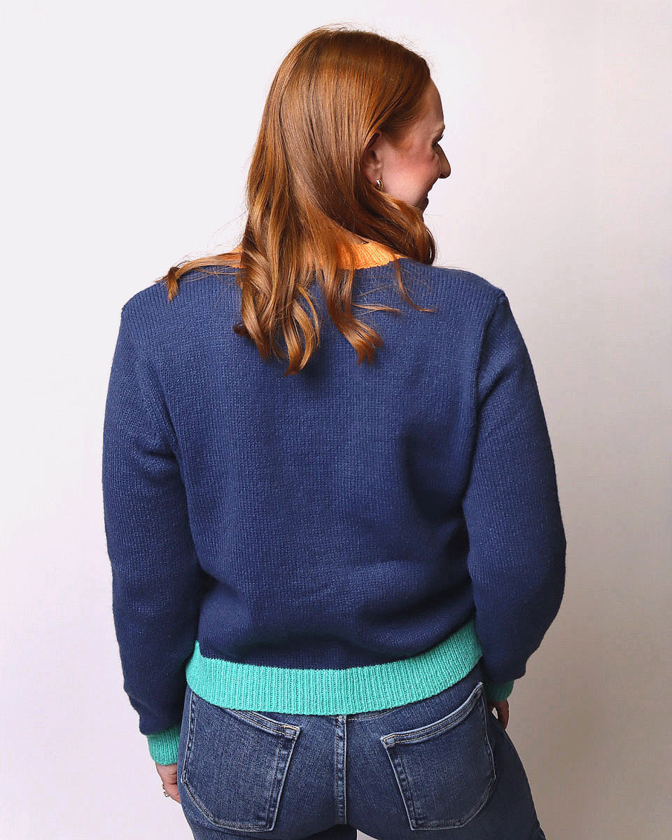Brea Whimsical House Pocket Knit Cardigan - Blackbird Boutique