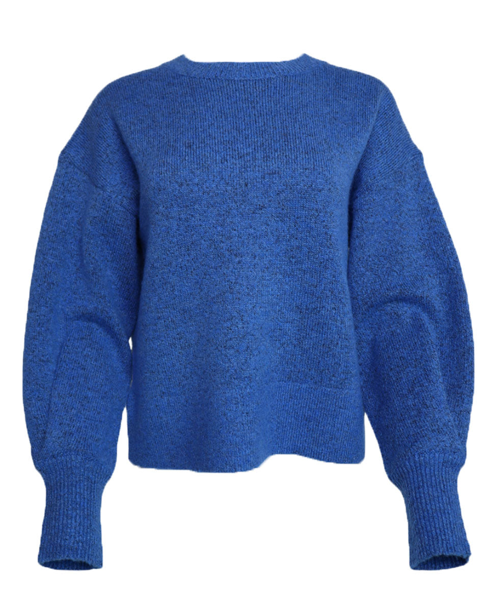 Blue Crew Neck Sweater - Blackbird Boutique