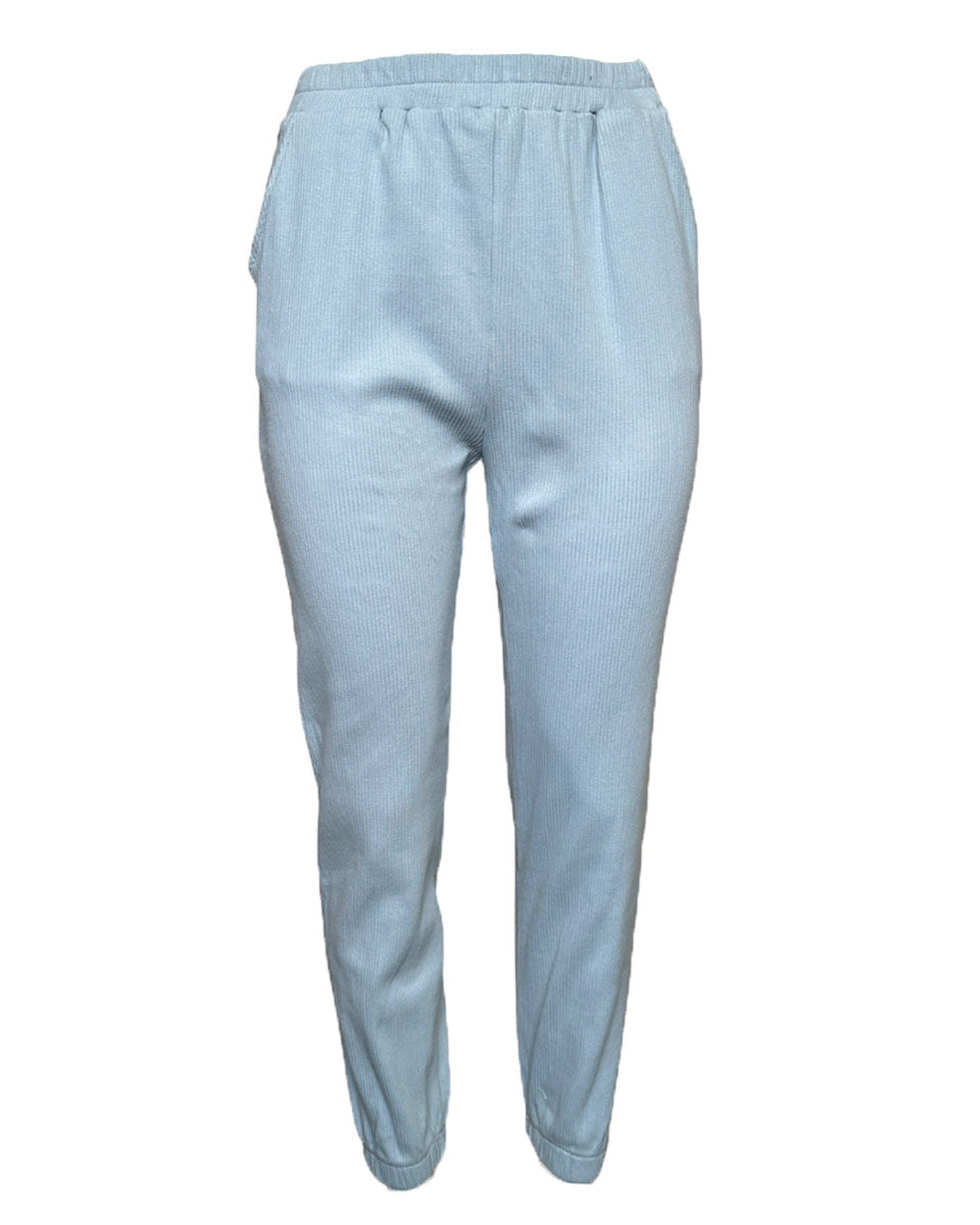 Soft Corduroy Jogger Pants in Blue - Blackbird Boutique