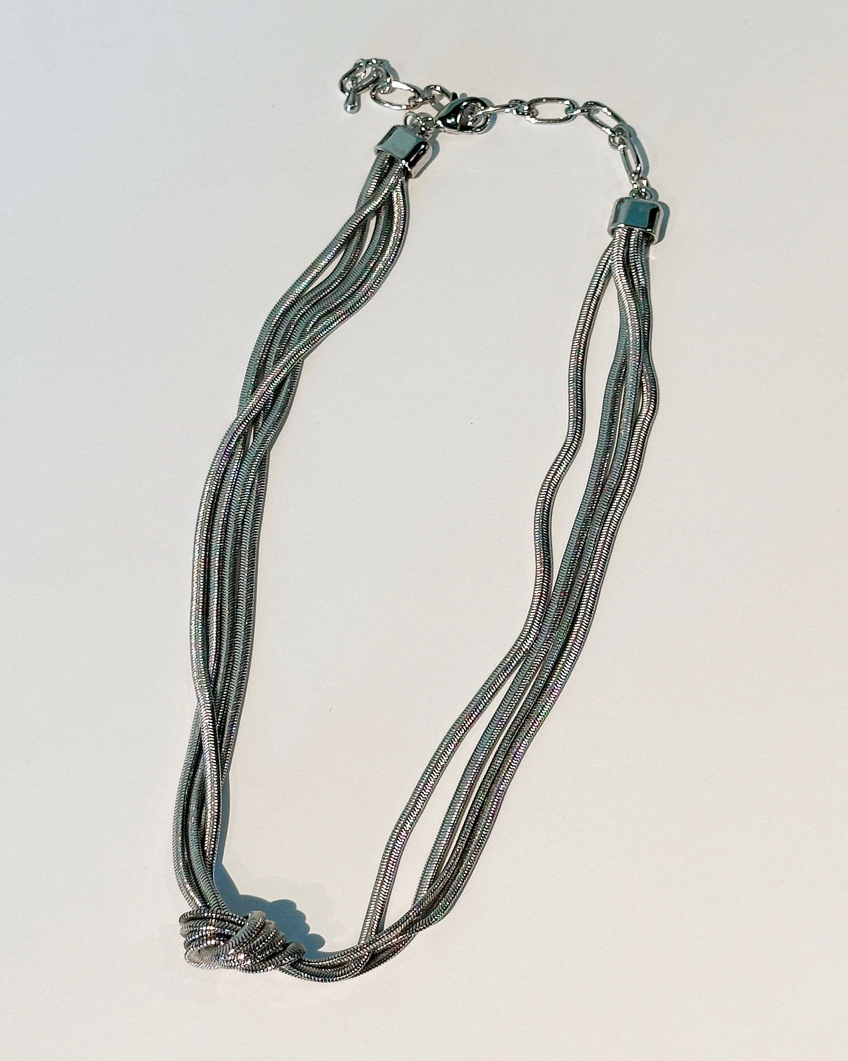 Knotted Layered Rope Chain Necklace - Blackbird Boutique