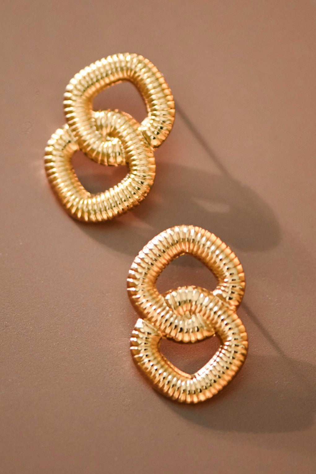 Interlinked 18K Gold Plated Earrings