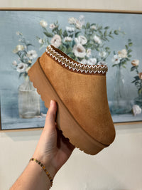 Tan Booties - Blackbird Boutique