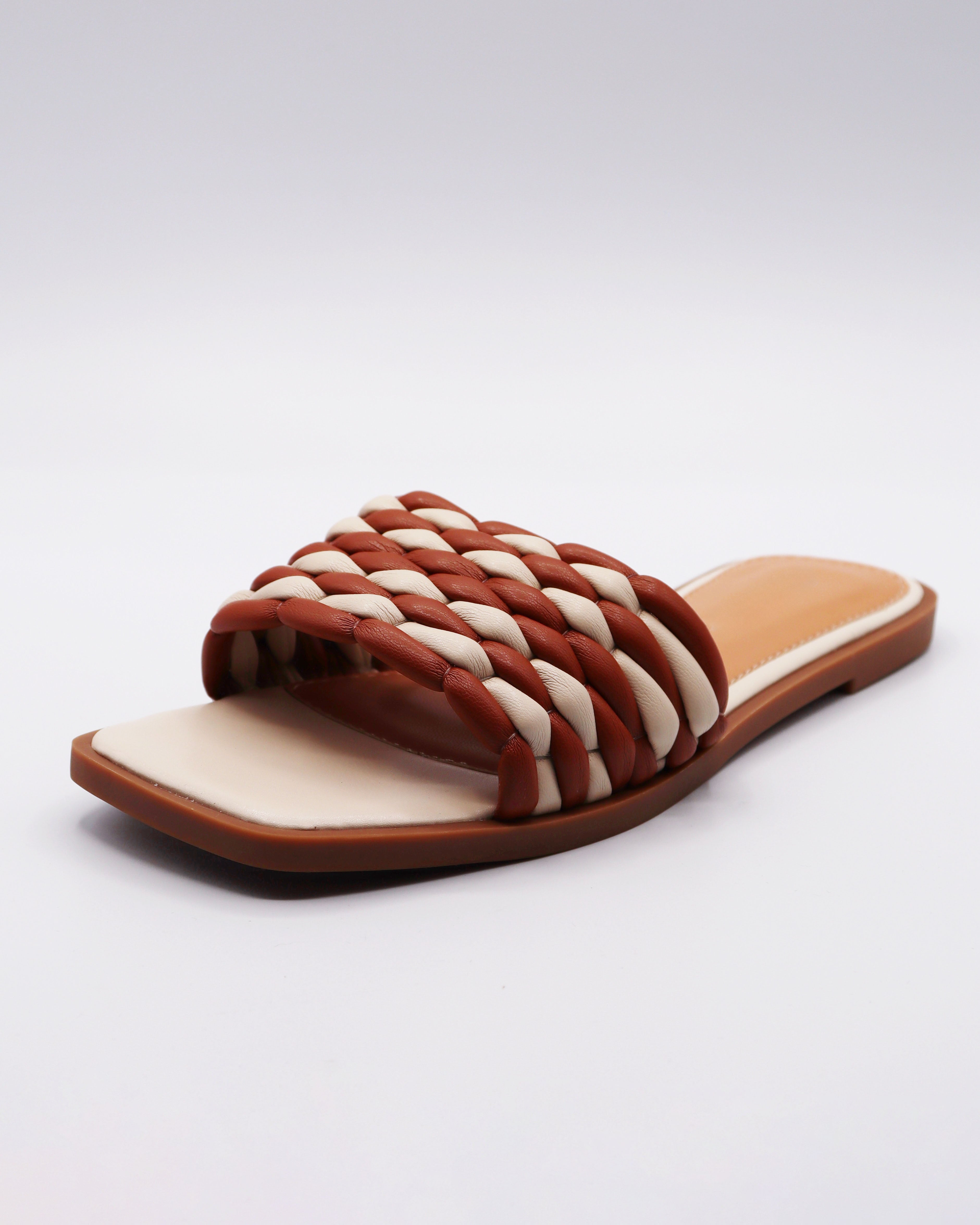 Braided Slide Sandals - Blackbird Boutique