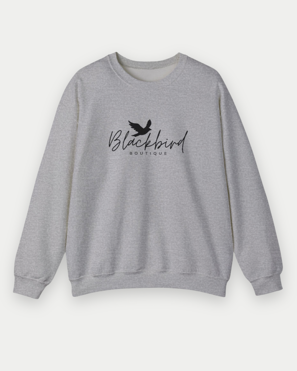 {ONLINE ONLY} Embroidered Blackbird Logo Crewneck Sweatshirt