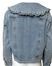 Peter Pan Collar Denim Jacket