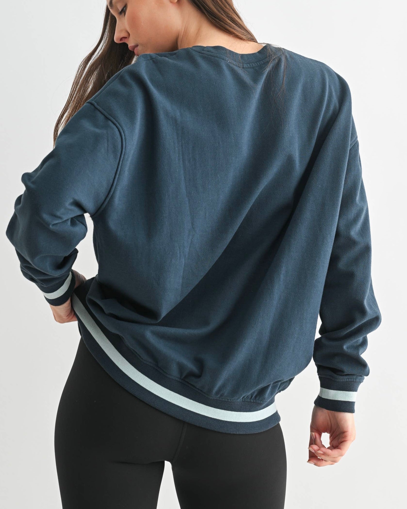 Mono B Star Crewneck Pullover - Blackbird Boutique
