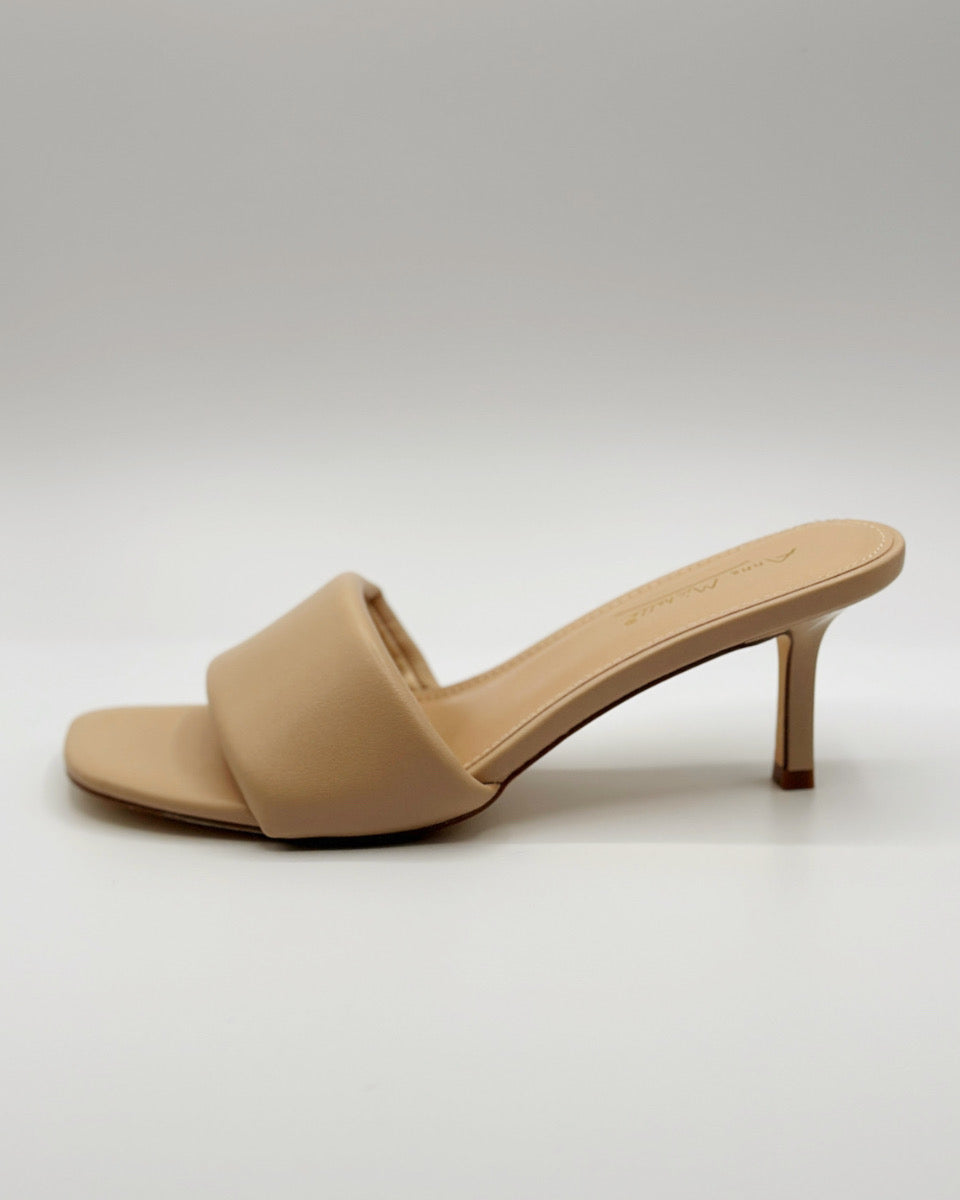 Nude Heeled Sandals - Blackbird Boutique