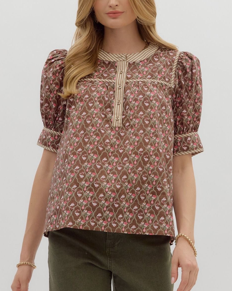 Frankie Floral Cotton Blouse