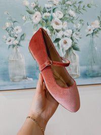 Velvet Ballet Flats in Mauve - Blackbird Boutique