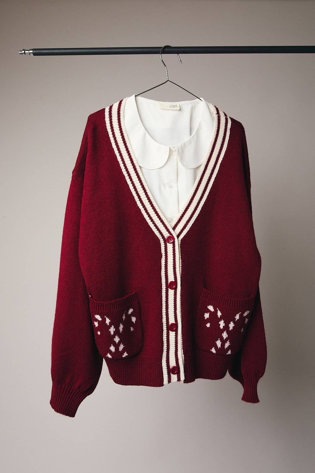 Candy Cane Graphic Cardigan