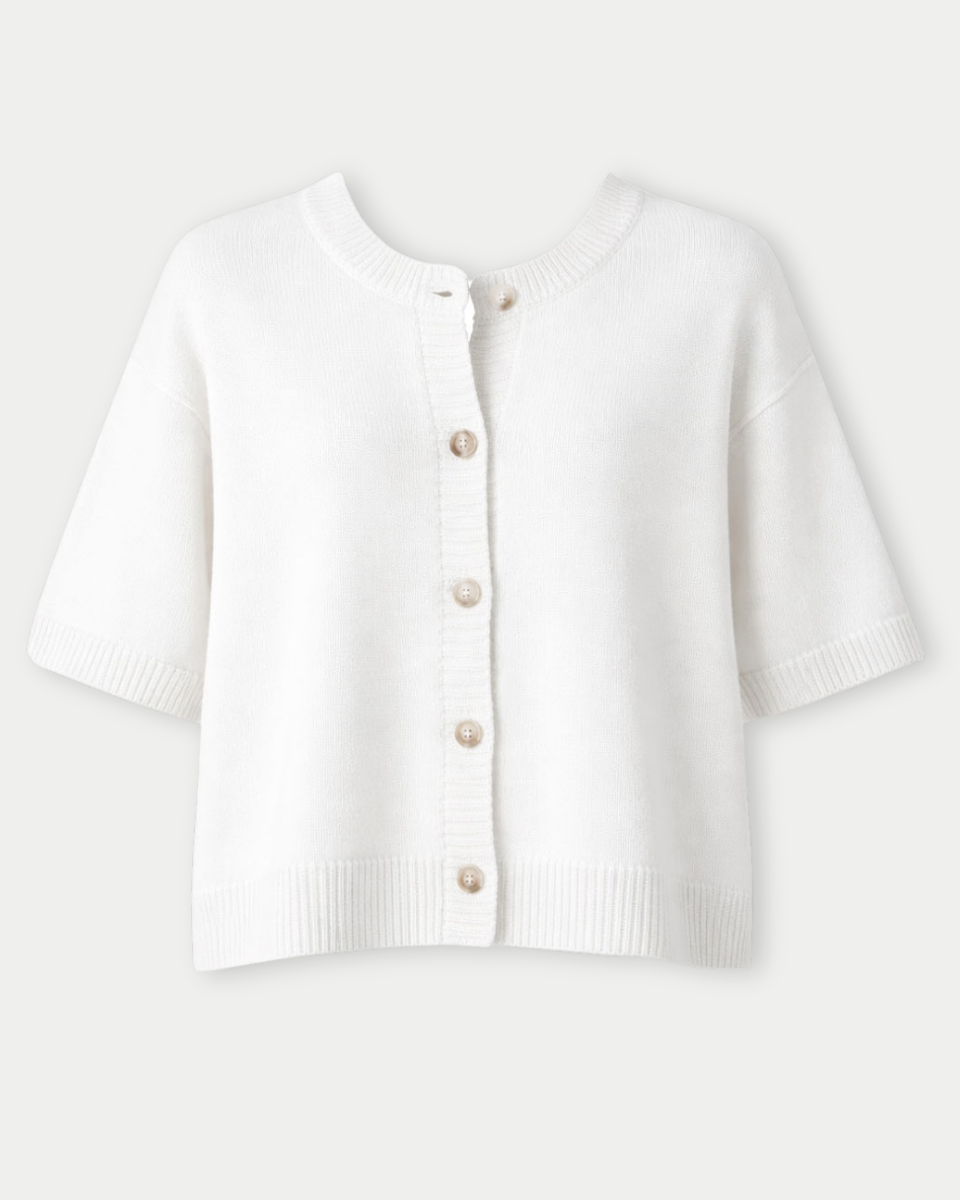 Jorden Short Sleeve Sweater Cardigan - Blackbird Boutique