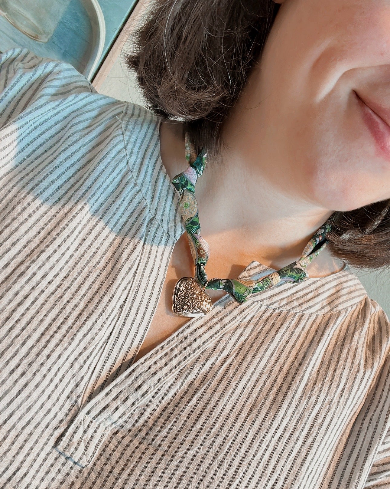 HANDMADE SCARF CHARM NECKLACE - Blackbird Boutique