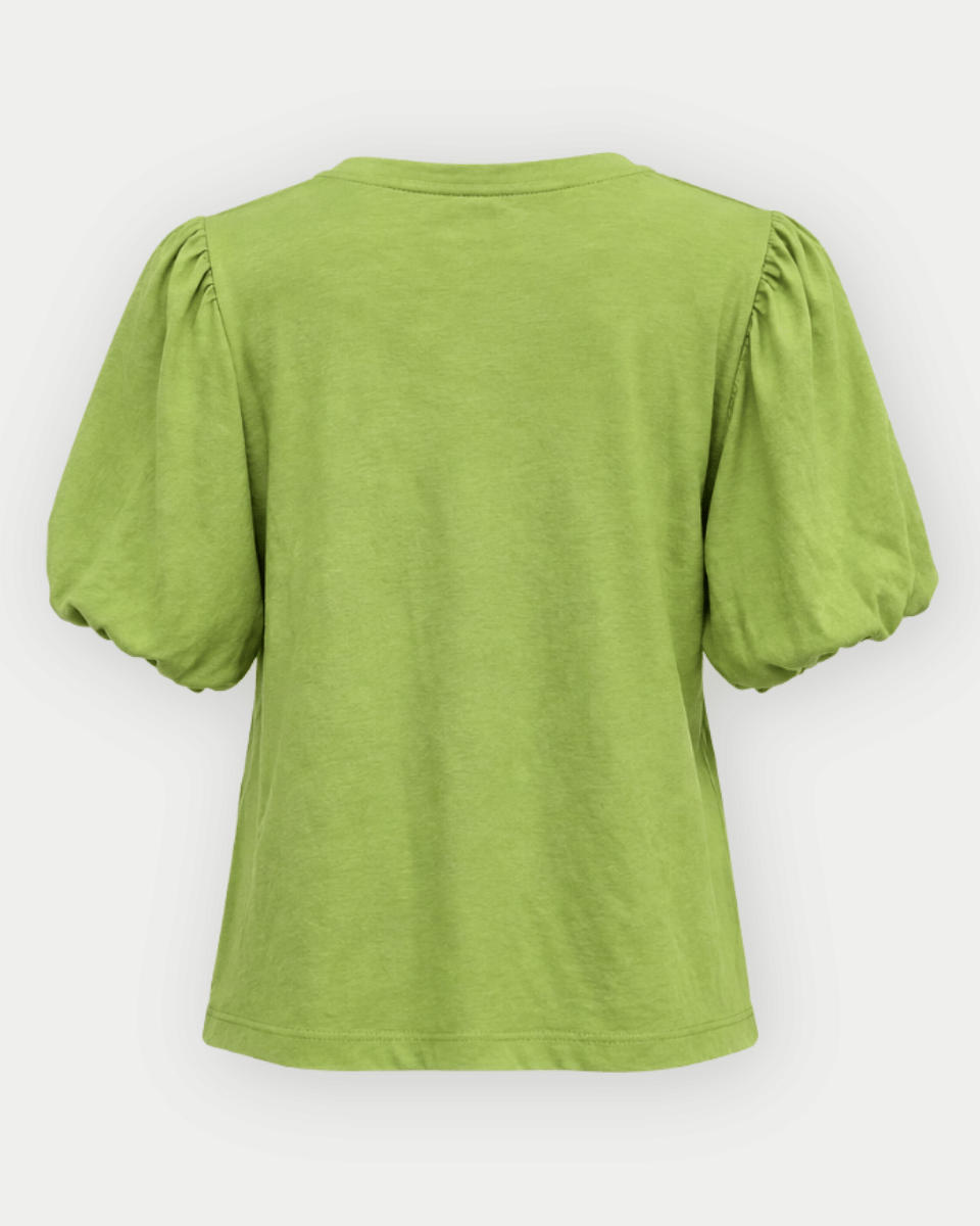 Jeanine 100% Cotton Elasticized Smocked & Trim Accent Top