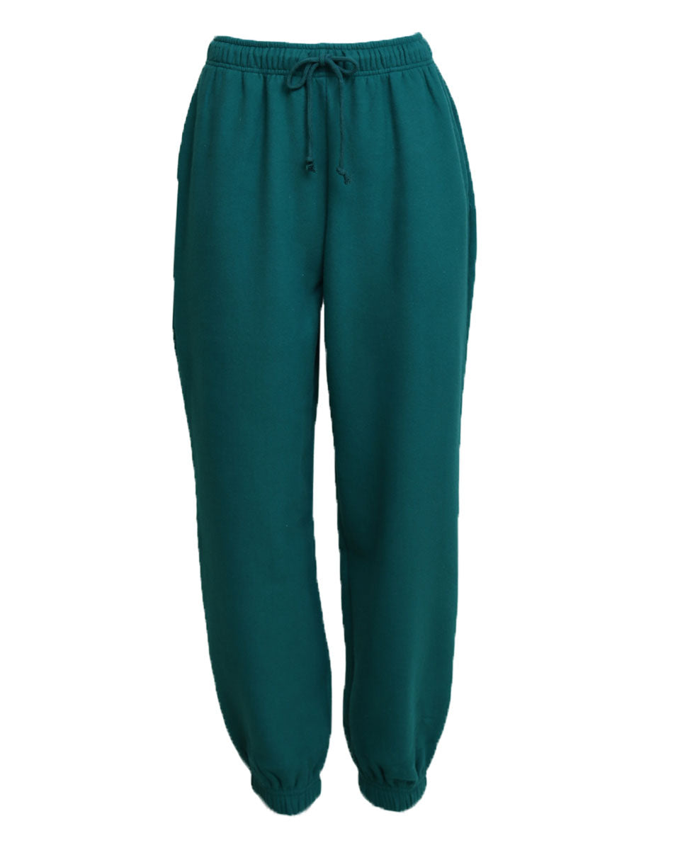 Basic Sweatpants in Pine Green - Blackbird Boutique