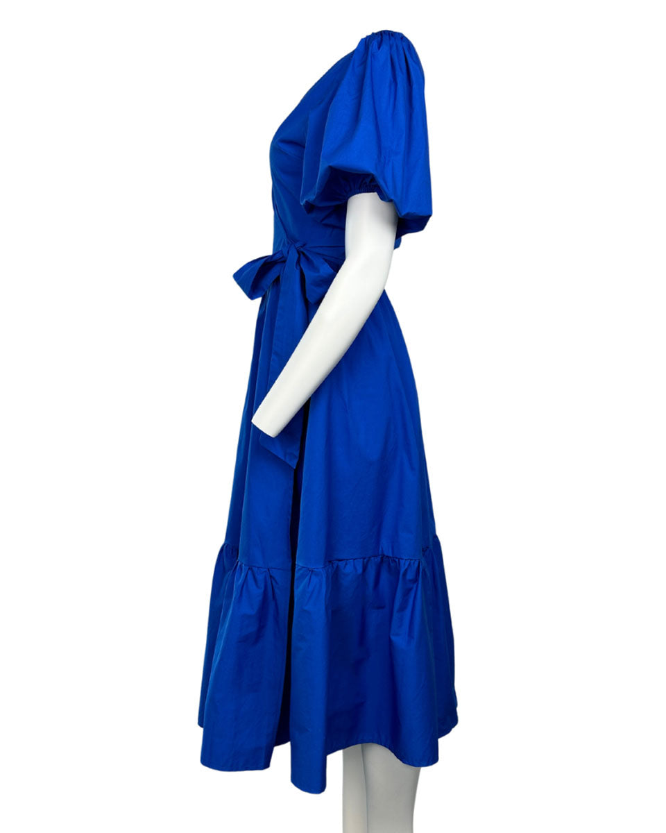 Royal Blue Wrap Maxi Dress - Blackbird Boutique