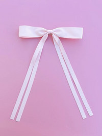 Satin Ribbon Hair Bow Clip