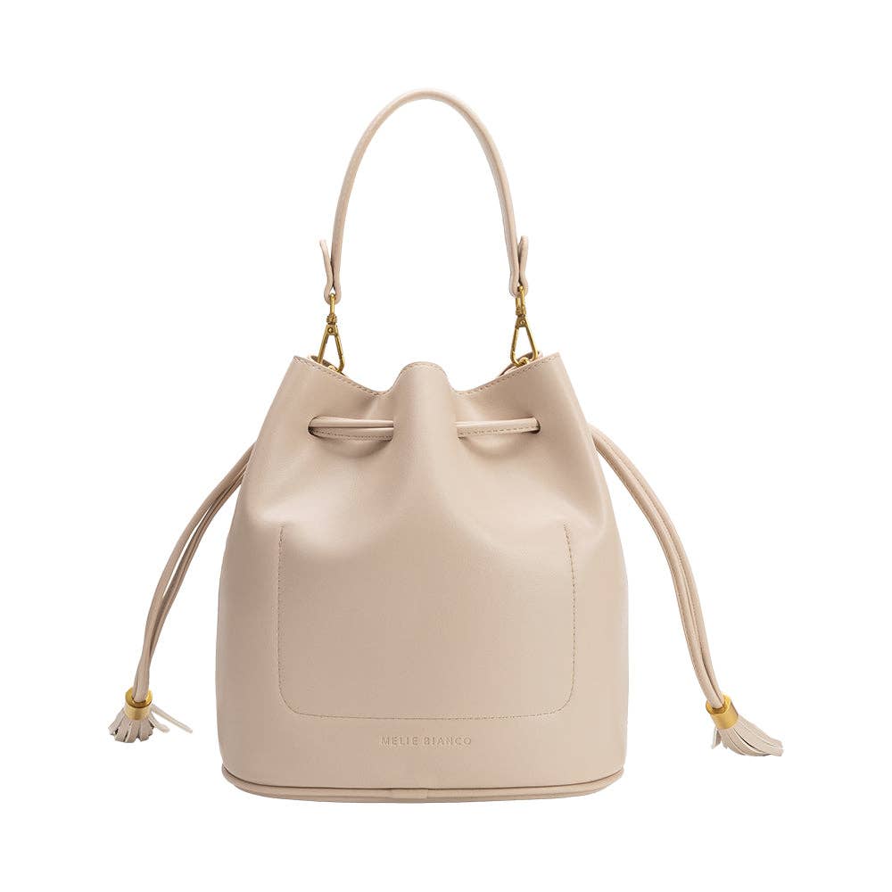 MELIE BIANCO Janae Bone Recycled Vegan Leather Top Handle Bag