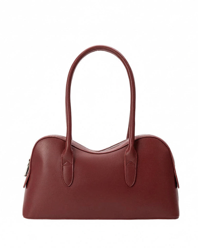 MELIE BIANCO Tilda Burgundy Recycled Vegan Shoulder Bag - Blackbird Boutique