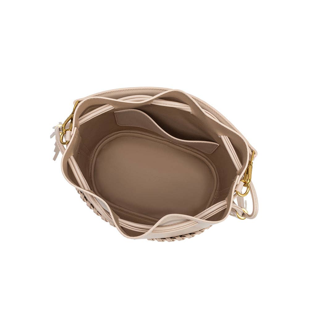 MELIE BIANCO Janae Bone Recycled Vegan Leather Top Handle Bag