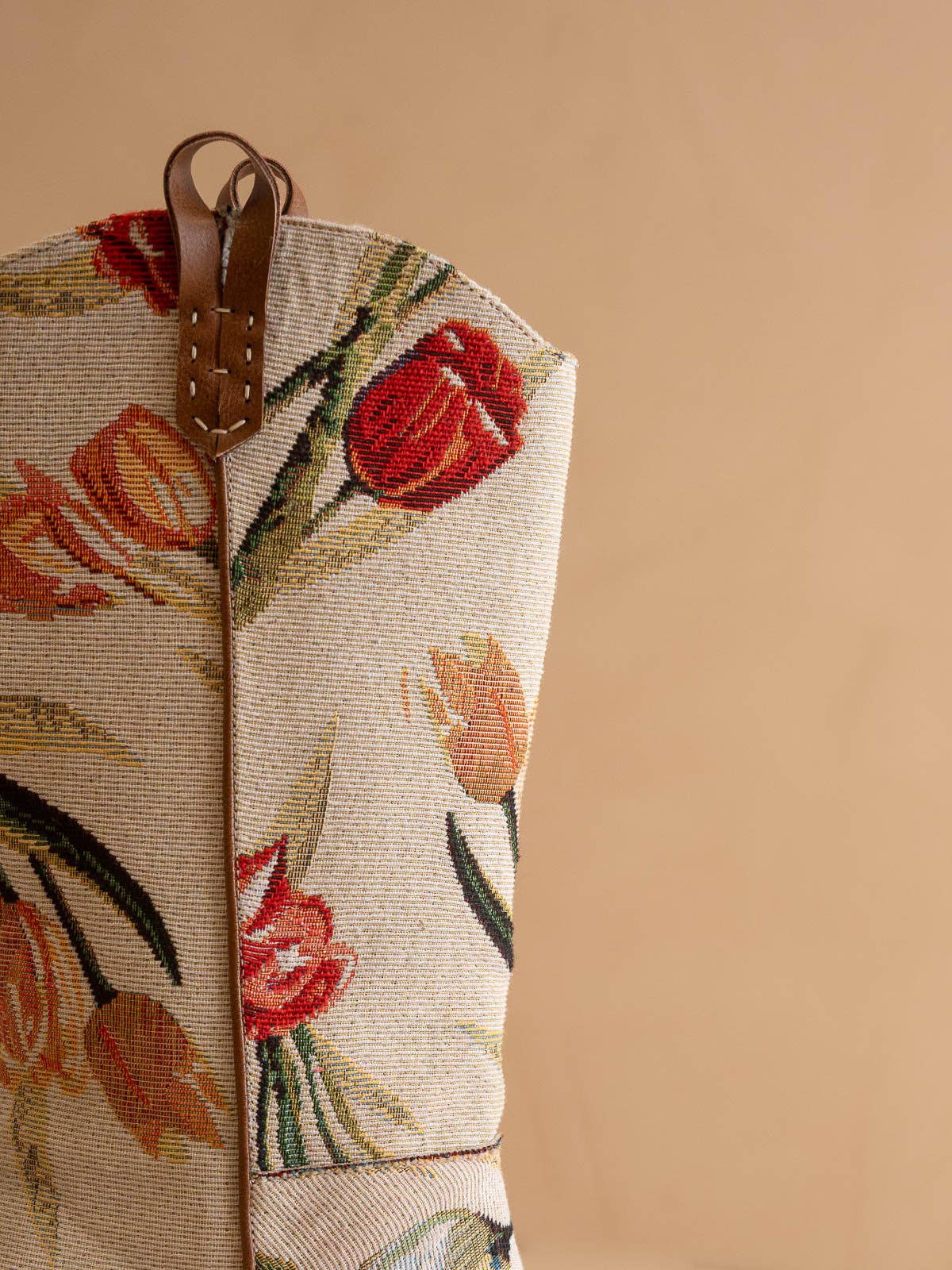 The Tesha | Beige Tulip Floral Cowboy Boot - Blackbird Boutique