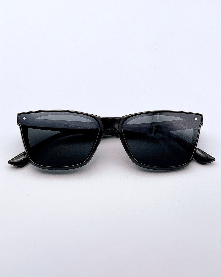 Black Square Frame Sunglasses - Blackbird Boutique