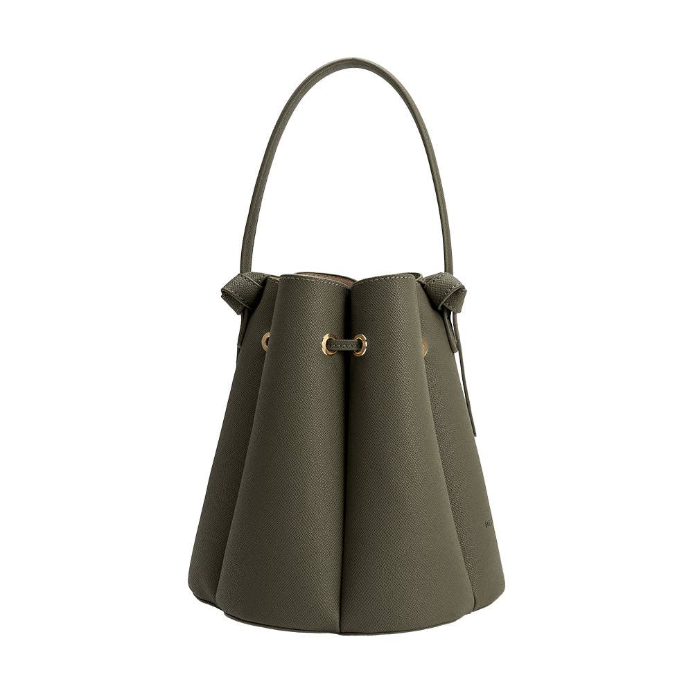 MELIE BIANCO Laguna Olive Recycled Vegan Leather Top Handle Bag
