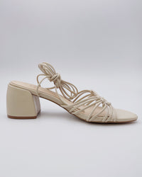 Celia Strappy Heels in Beige - Blackbird Boutique