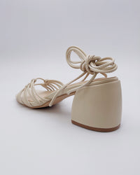 Celia Strappy Heels in Beige - Blackbird Boutique