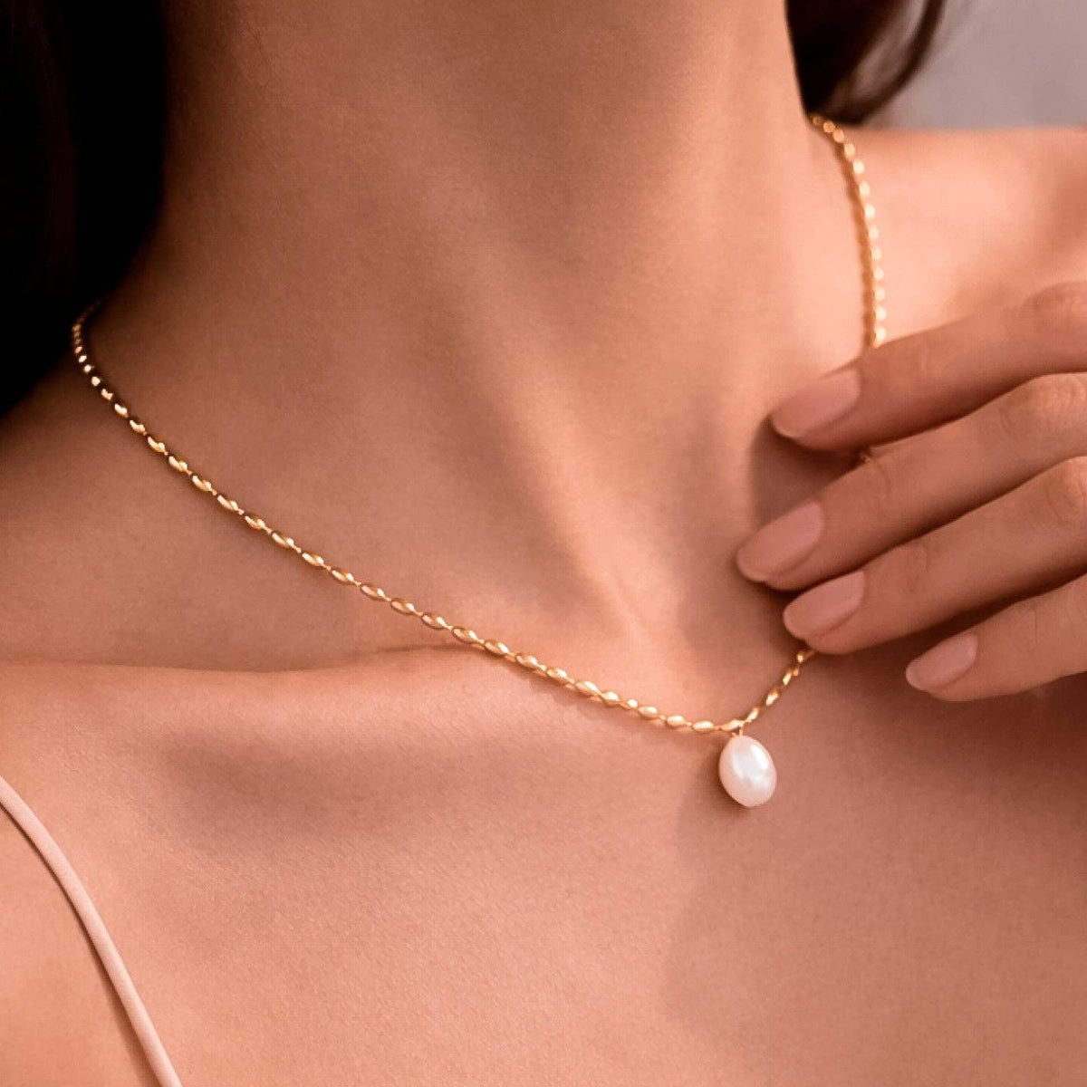 18K Gold PVD Plated Waterproof Stainless Steel Chain Necklace