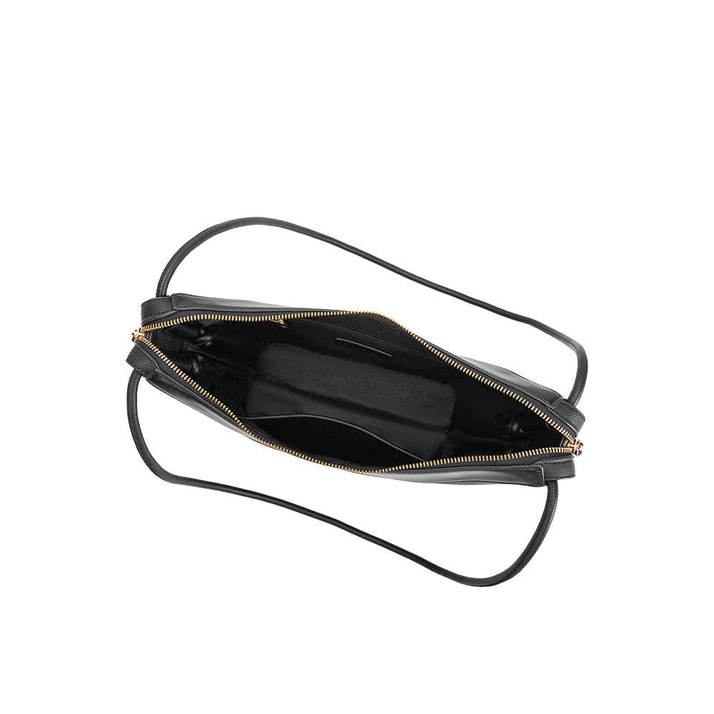 MELIE BIANCO Wesley Black Vegan Shoulder Bag