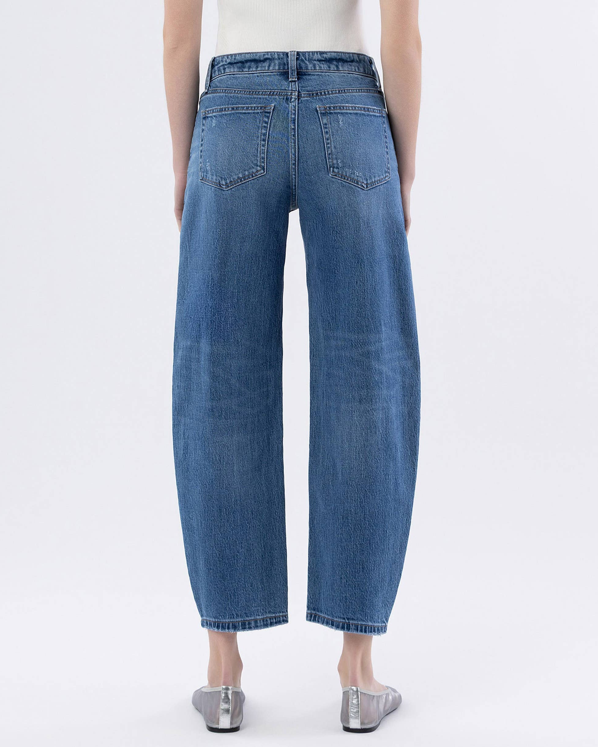 Vervet Kate High Rise Barrel Leg Jean - Blackbird Boutique