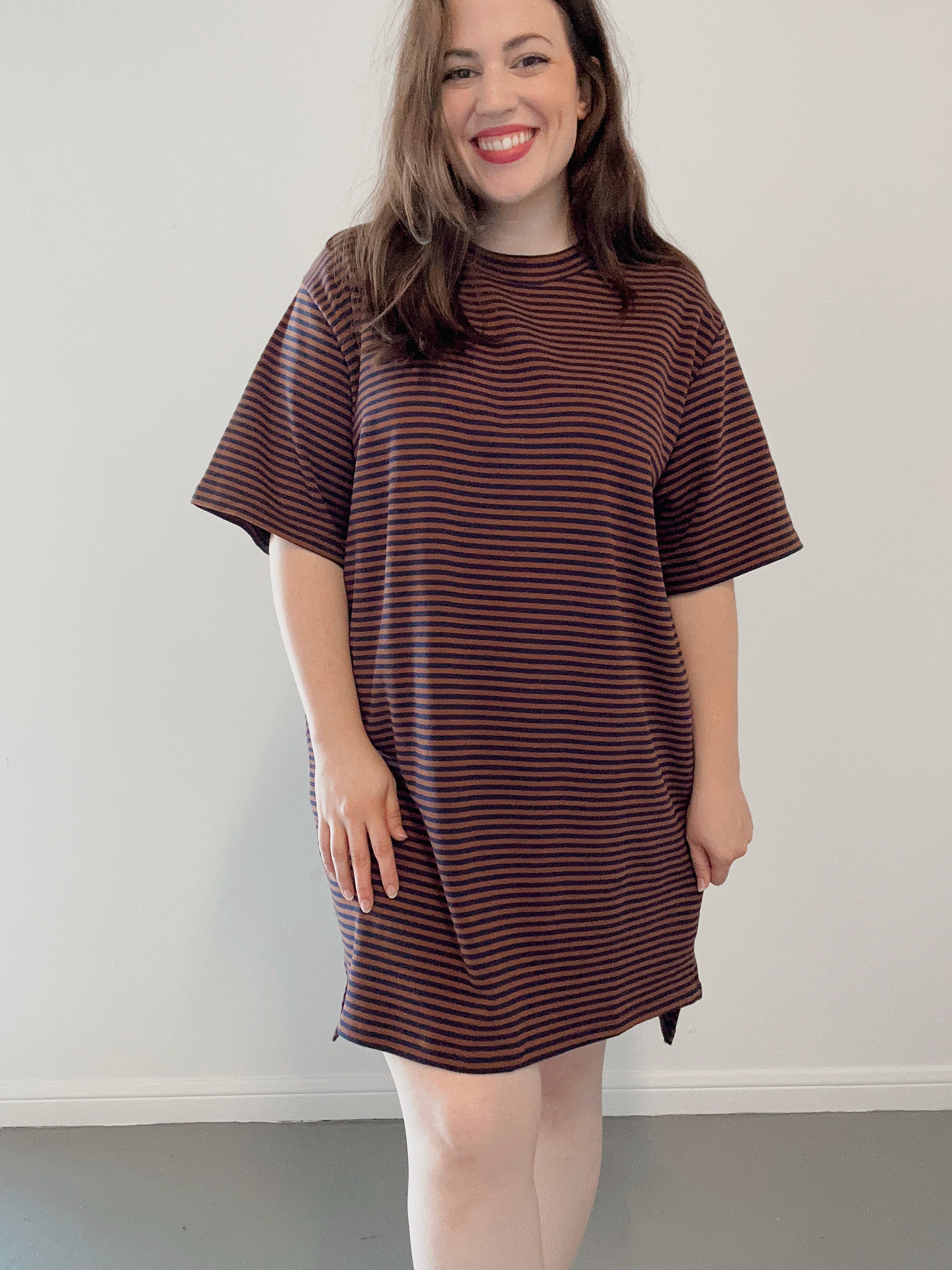 Striped T-Shirt Dress - Blackbird Boutique