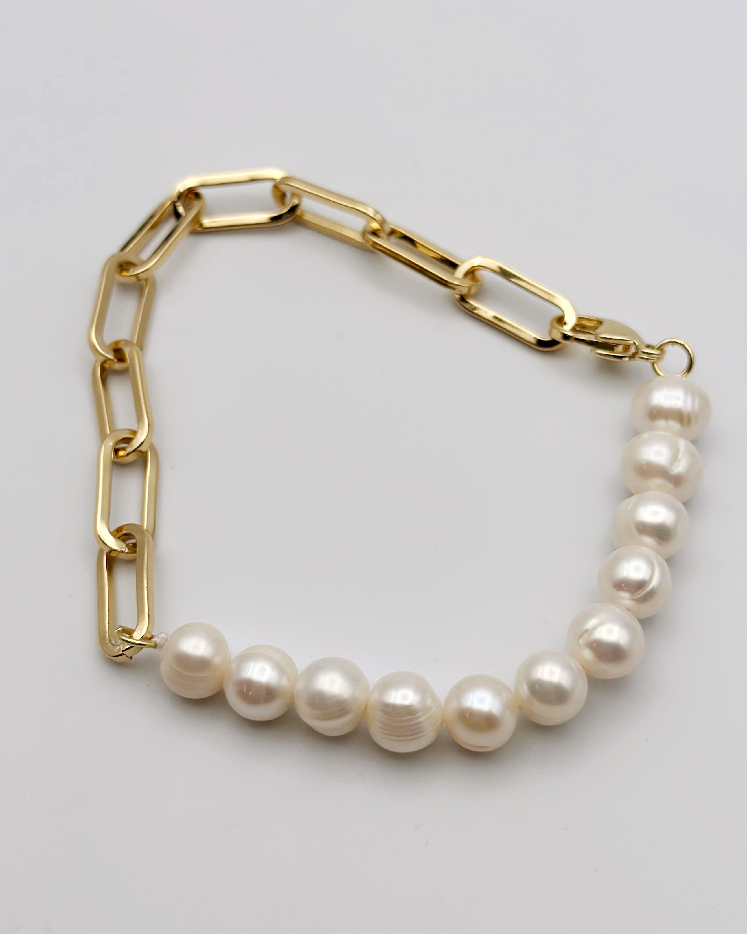 Pearl Chain Bracelet - Blackbird Boutique