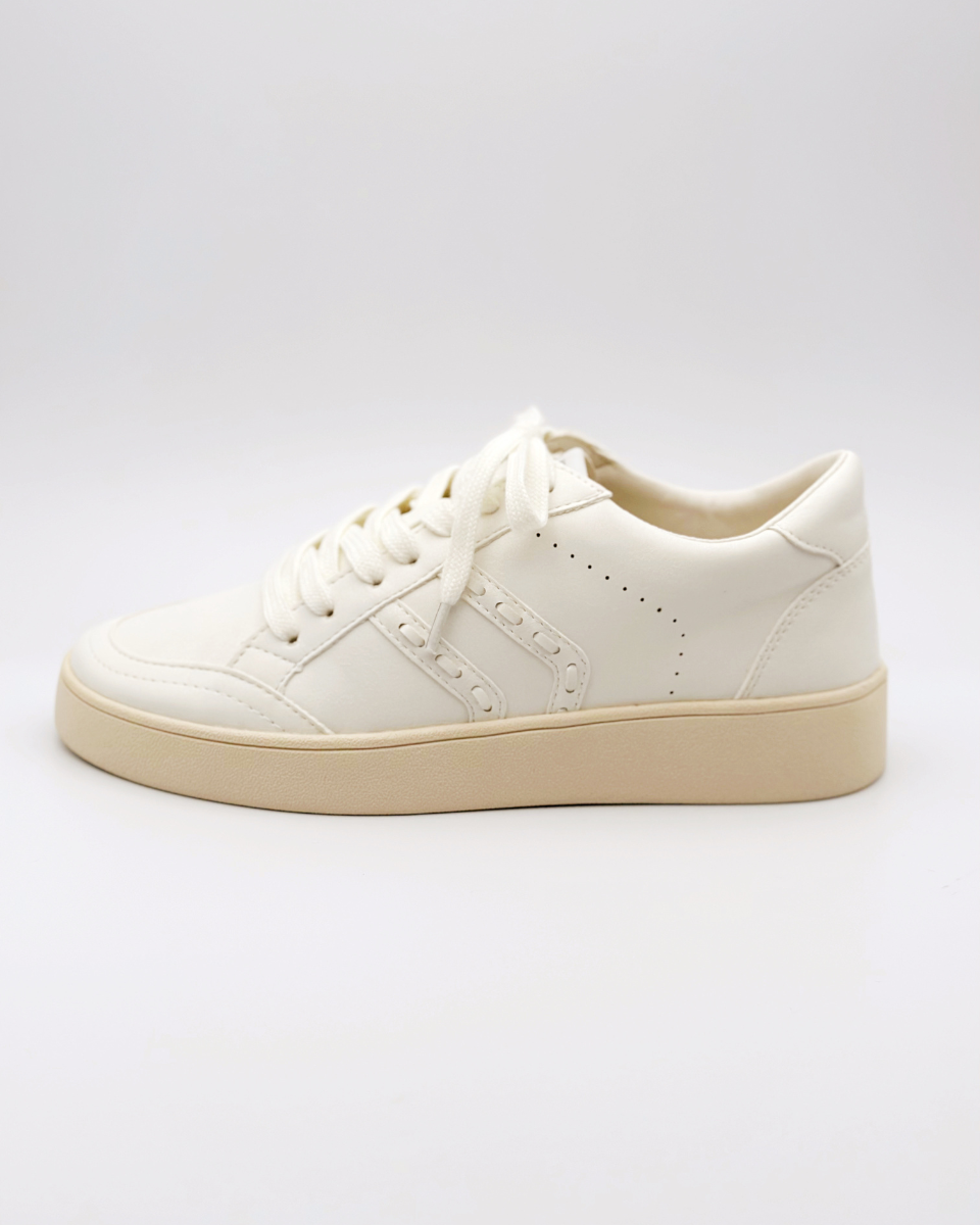 Mara Sneaker - White - Blackbird Boutique