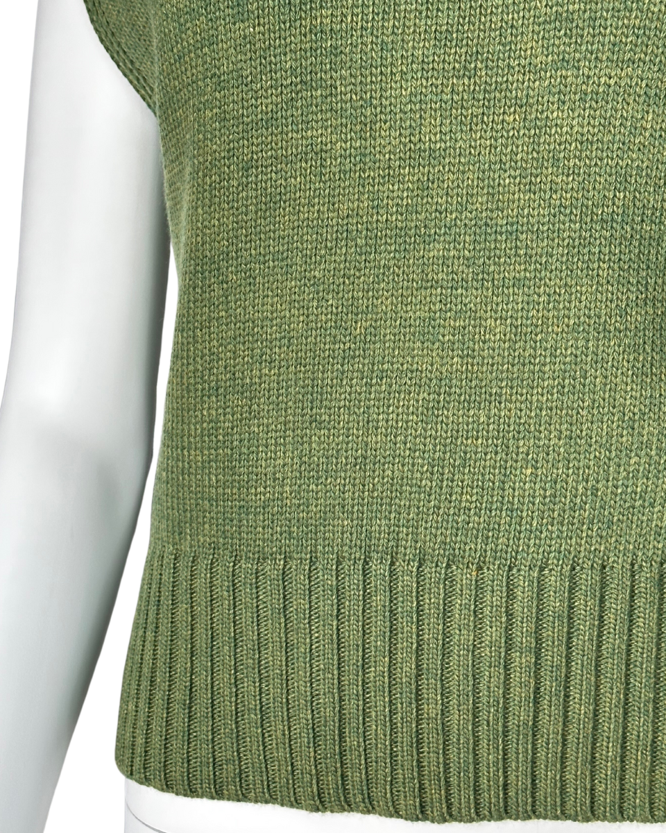 Green Sweater Vest - Blackbird Boutique